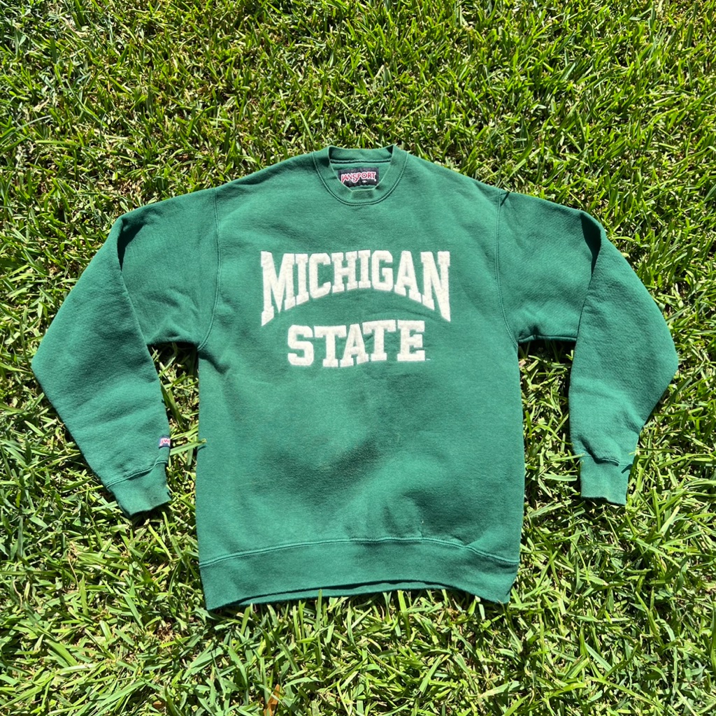 Michigan State Jansport Sweatshirt Crewneck Size Medium